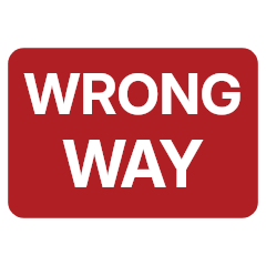 A red rectangle with white lettering